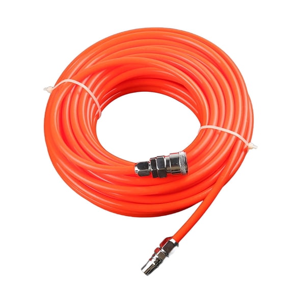 simhoa Pneumatic Straight Tube Air Pump Hose High-pressure Resistant Easy to Use Smooth Multifunctional for Home DIY Work Red 15m
