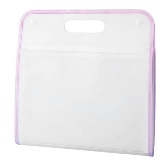 simhoa Portable A4 File Folder Accordion File Organizer,Waterproof,Expanding,Briefcase 13 Layer Documents Bag for Home School Office Pink
