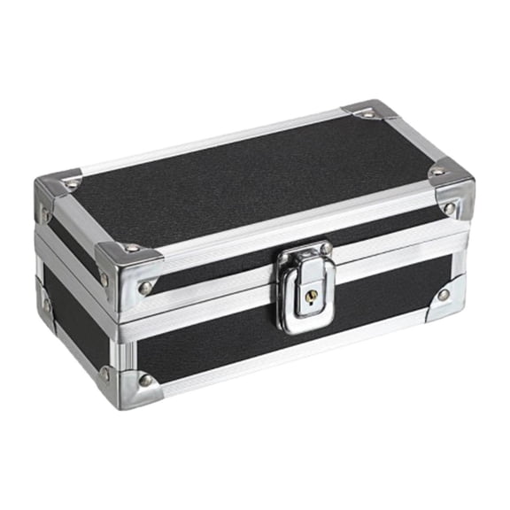 simhoa Portable Toolboxes Aluminum Alloy Storage Organizer Impact Resistant Carrying Case Lockable Suitcase with Felt Lining Suitable for Travel Home Organiz