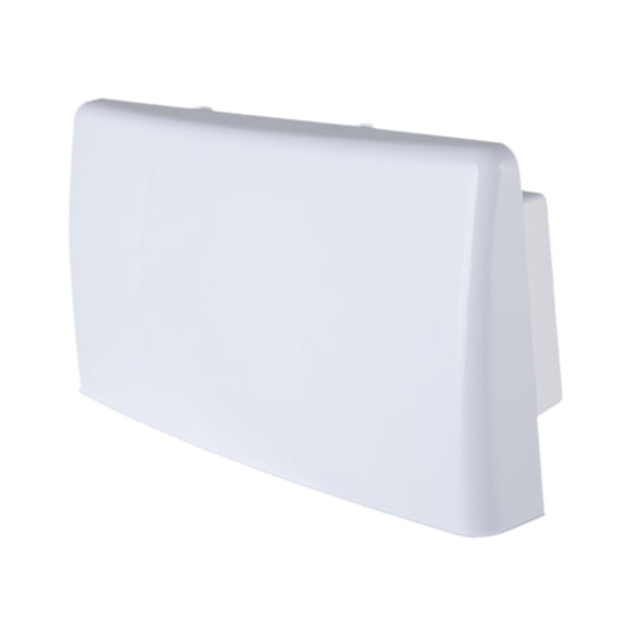 simhoa RV Side Wall Vent Cover Rainproof Aerodynamic Downward Louvered Exhaust Outlet with Socket Style Base Automatic Baffle Suitable for Trailer RV Marine housing and base