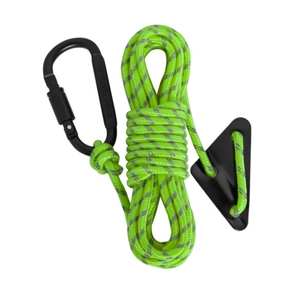 simhoa Reflective Tent guyline Tent Rope 5mm Thickened Guy Lines with Tensioner Wind Rope Tent Cord for Outdoor Activity Backpacking Green