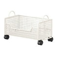 thumbnail image 1 of simhoa Rolling Book Cart with Wheels Magazines Mobile File Cart Bookshelf Multifunctional Mobile Storage Bin for Pantry Drinks Snack White, 1 of 10
