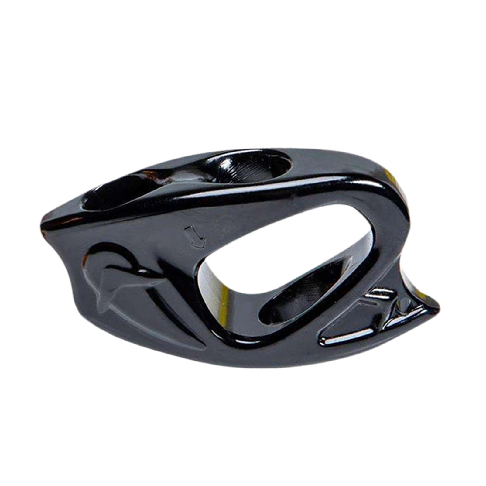 simhoa Rope Ascender Clamp Adjustable Self Locking Grip Lightweight Aluminum Rope Clamp Riser Clip for Rock Climbing Rappelling Arborist Gear Suitable for Outdoor Protection Training Black