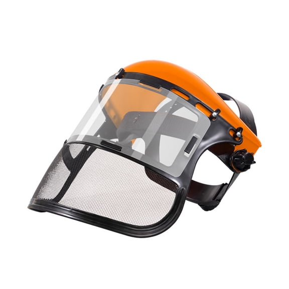simhoa Safety Face Shield Mesh Visor Helmet Comfortable Adjustable Fit for Landscaping Groundskeeping Staff