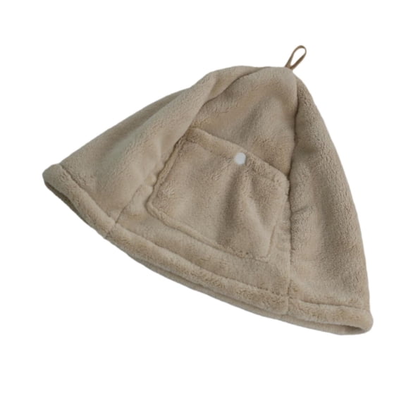 simhoa Sauna Hat Shower Cap for Women Men Gifts Head Protection Simple Bath Hats Russian Banya Hat for Shower Hair Bathing Khaki