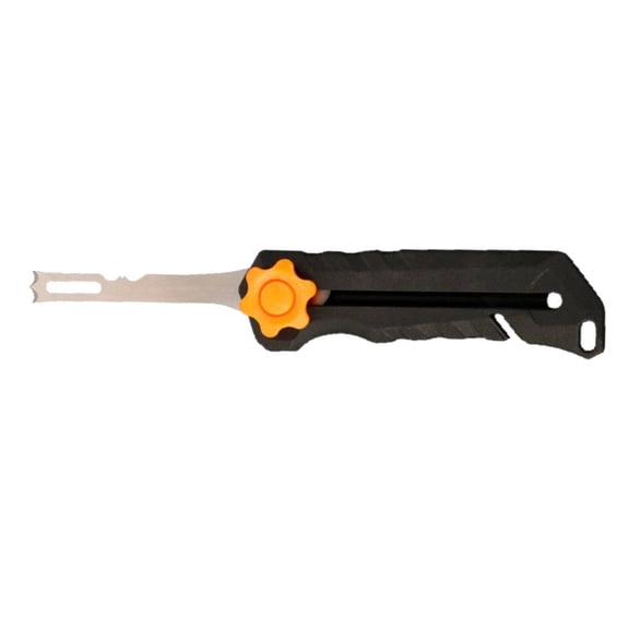 simhoa Stainless Steel Squid Cutter Tool Fishing Tackle Reusable Sturdy,Marine Angler ,Compact Professional Multifunctional Portable Black