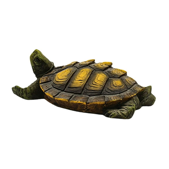 simhoa Turtle Garden Statue Sculpture Weatherproof Craft Resin Turtle Water Ornament Tortoise Ornament for Pool Pond Yard Decoration