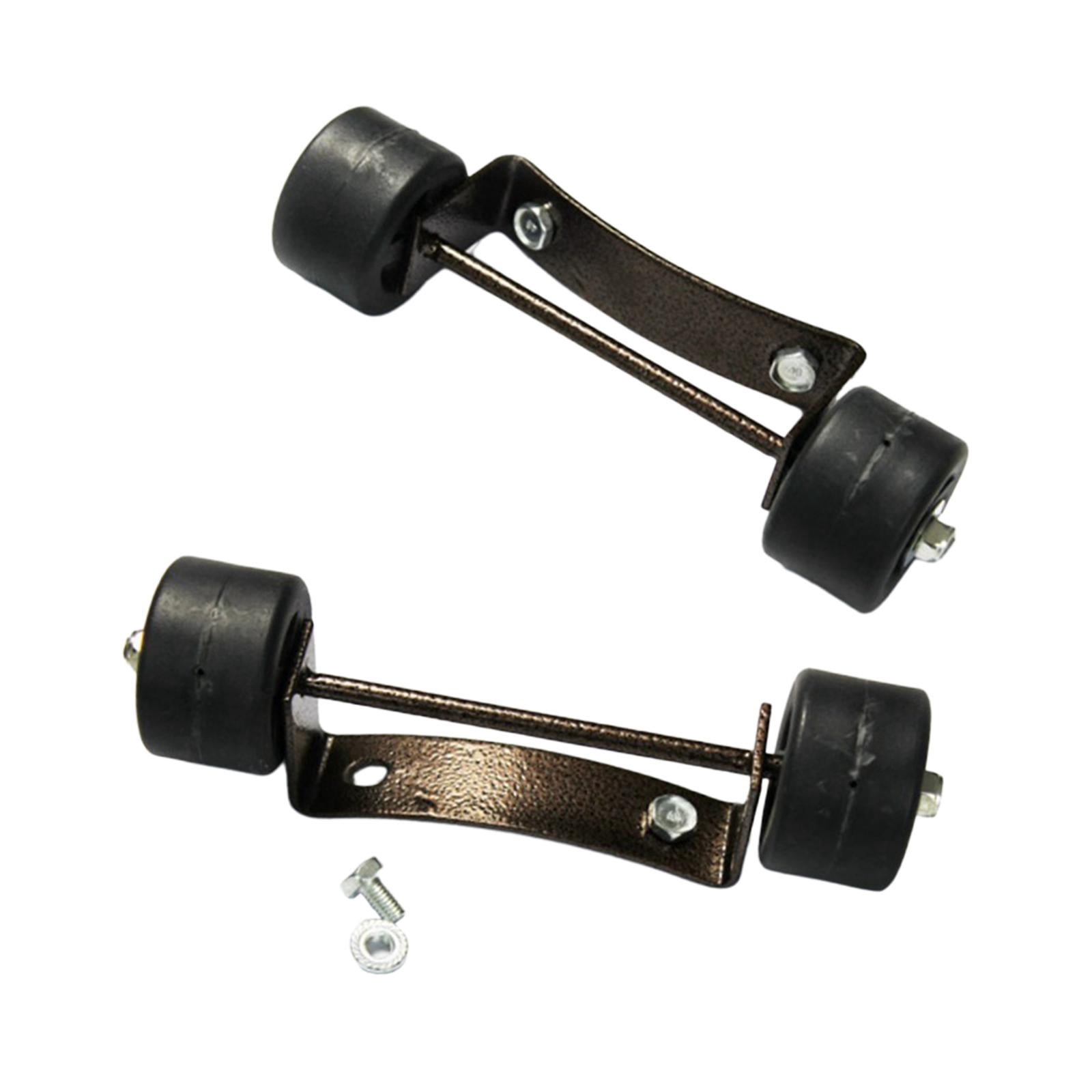Patio Heater Replacement Wheels (2-Pack) - Fits Most Round Stand-Up & Pyramid Propane Outdoor Heaters - 58mm Diameter Heavy Duty PP Wheels