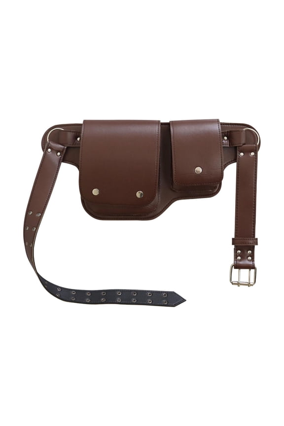Waist Bag Belt Pouch with Rivet Decoration Practical Stylish Retro Design Accessory Thigh Drop Leg Bag for Men Women Outdoor