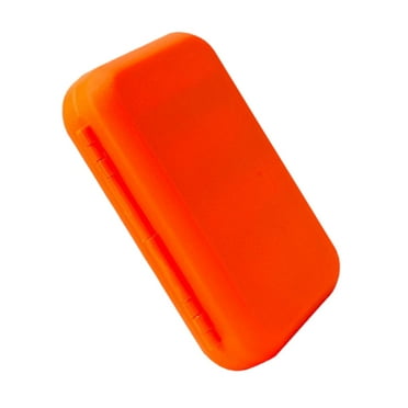 simhoa Waterproof Fly Box 2 Sided Hooks Storage Case Fishing Baits Box Orange