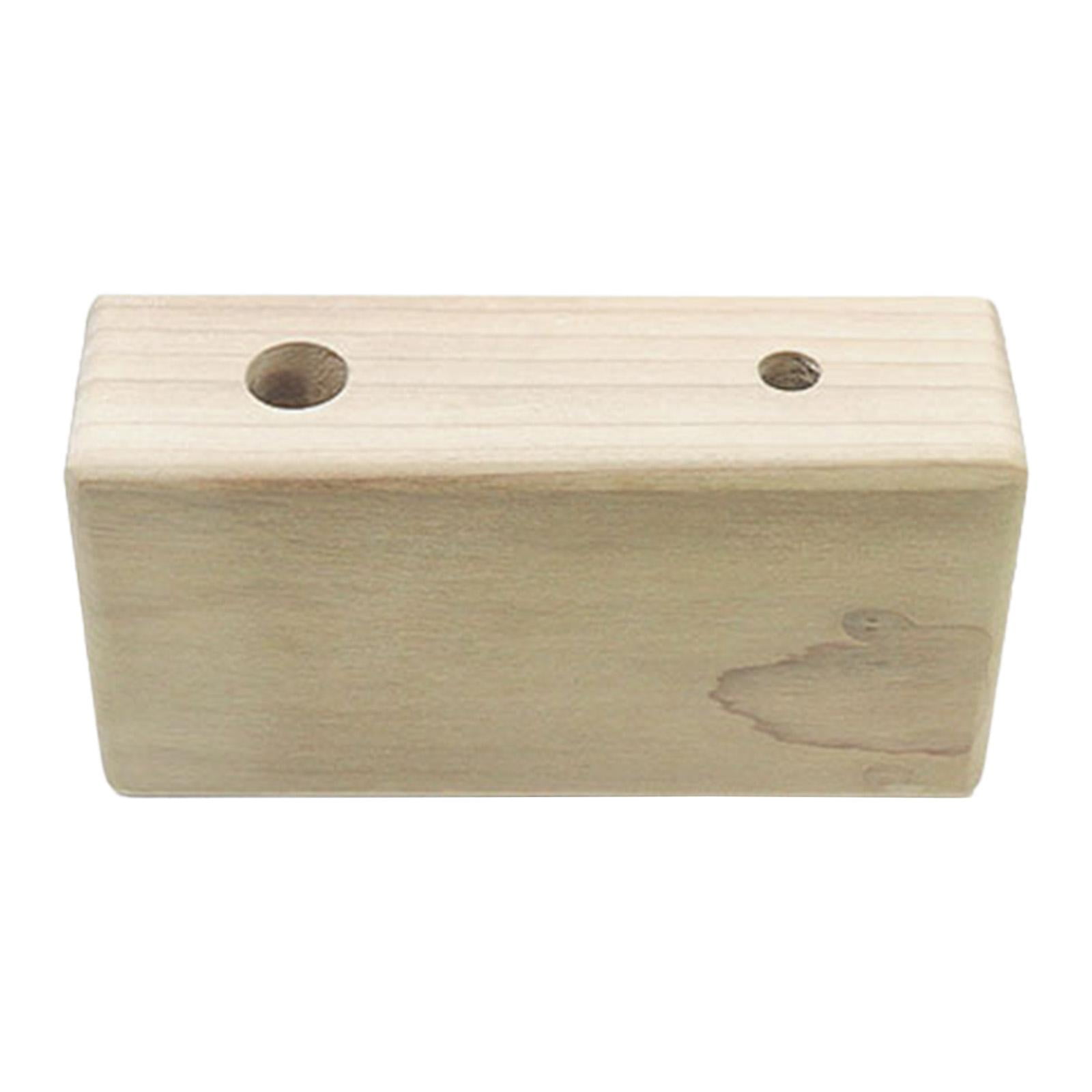 simhoa Wood Rock Climbing Holds Grip Strength Workout Wood Rock Wall Climbing Holds 15cmx5cmx8cm