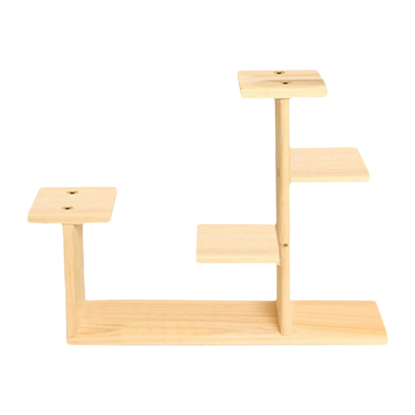 Sleeper Display Rack simhoa Wooden Planting Stitch Plant Display Rack Sturdy Novelty Desktop ...
