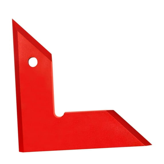 simhoa Woodworking 45° 90° Angle Measuring Tool Carpenter Square Ruler for Construction Lightweight 3.5x3.5x0.3inch Triangle Ruler Red