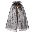 thumbnail image 1 of siminsem Adult Halloween Set Wizard Cloak Witch Hat Magic Wand with Hollow Out Net Screen Pattern Cosplay Role Playing Props Party Dress Up for Men Women 1 Pack, Black,75*150, 1 of 2