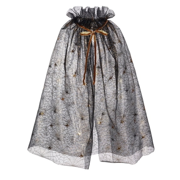 siminsem Adult Halloween Set Wizard Cloak Witch Hat Magic Wand with Hollow Out Net Screen Pattern Cosplay Role Playing Props Party Dress Up for Men Women 1 Pack, Black,75*150