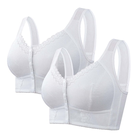 siminsem Backless Strapless Sticky Bra for Women Wireless No Underwire Push Up Invisible Adhesive Reusable 2 Pack Lace, WH1,50
