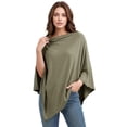 thumbnail image 1 of siminsem Breastfeeding Cover & Car Seat Canopy Multi Use Basket Cover 360° Full Privacy Nursing Cover Sunshade Windproof Soft Breathable Stretchy Skin Friendly Baby Cover, Army Green,A, 1 of 8