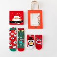 thumbnail image 1 of siminsem Christmas Socks Gift Set 4 Pairs Festive Patterned Cotton Crew Socks Unisex Holiday Stocking Stuffers Funny Novelty Socks for Women Men Secret Santa Gifts, G,One Size, 1 of 3