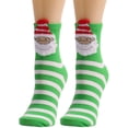 thumbnail image 1 of siminsem Christmas Wool Socks for Women Winter Warm Thick Crew Cute Print Knitted Cozy Thermal Socks Vintage Style Stocking Stuffers Gifts for Her one Size Soft, Green,One Size, 1 of 4