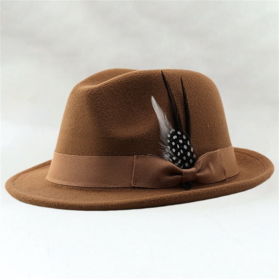 siminsem Classic Wide Brim Panama Hat for Men Women Unisex Straw Fedora Dress Hat UPF 50+ Sun Protection Adjustable Lightweight Breathable Vintage Gatsby Summer Beach Travel Hat, Khaki,One Size