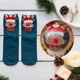thumbnail image 1 of siminsem Coral Fleece Velvet Christmas Socks for Men Women Thick Warm Fuzzy Cozy Fluffy Socks - Non Slip Home Sleep Winter Socks, Great Birthday Gift Stocking Stuffers, Mint Green,ONESIZE, 1 of 3
