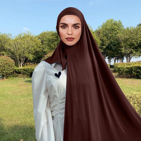 siminsem Cotton Hijab Scarf for Women Soft Lightweight Long Wrap Shawl Breathable Muslim Headscarf Plain Modal Scarf Large 180x70cm for Daily Travel Gift, D,One Size