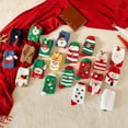 thumbnail image 1 of siminsem Cozy Fuzzy Socks for Women Christmas Fluffy Warm Winter Slipper Socks Cute Soft Plush Holiday Stocking Stuffers Xmas Gifts for Her Family Friends Girls, H,A, 1 of 4