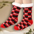 thumbnail image 1 of siminsem Cozy Fuzzy Socks for Women with Grips Non-Slip Christmas Warm Slipper Socks one Size Fluffy House Socks Winter Gift for Her Soft Plush Anti-Skid, Red,One Size, 1 of 9