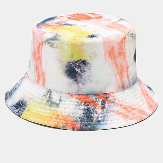 siminsem Fashion Printed Bucket Hat for Women Wide Brim Sun Hat UPF 50+ UV Protection Foldable Lightweight Cotton Fisherman Cap Reversible Double-Side Beach Vacation Outdoor Hat, Khaki,One Size
