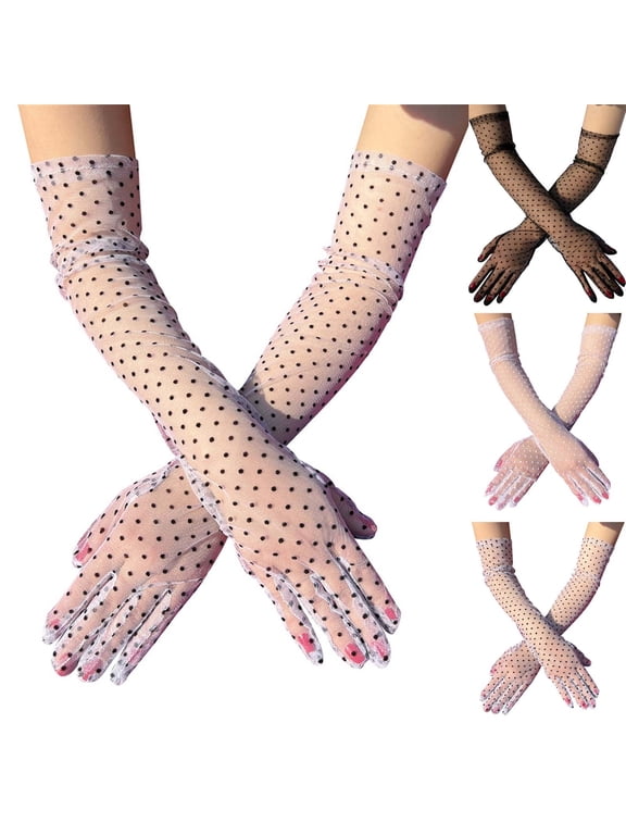 Lace Up Fingerless Gloves for Women Long Elbow Length Arm Warmers Adjustable Satin Gloves Gothic Punk Steampunk Party Cosplay Vintage Accessory 1 Pair, Grey,A