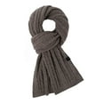 thumbnail image 1 of siminsem Long Chunky Knit Scarf for Men Women Winter Warm Soft Oversized Scarf - Thick Cable Knit Wrap Shawl for Cold Weather Fall One Size, Dark Gray,One Size, 1 of 4
