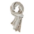 thumbnail image 1 of siminsem Men's Lightweight Striped Scarf Spring Summer Color Block Woven Breathable Cotton Linen Scarf Casual Soft Tassel Shawl for Office Travel Daily Wear 1 Pack, Beige,One Size, 1 of 4