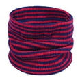 thumbnail image 1 of siminsem Reversible Striped Neck Gaiter for Men Women Winter Warm Knitted Face Mask - Soft Brushed Fleece Lined Windproof Neck Warmer for Outdoor Ski Cycling Cold Weather One Size, Red,One Size, 1 of 4