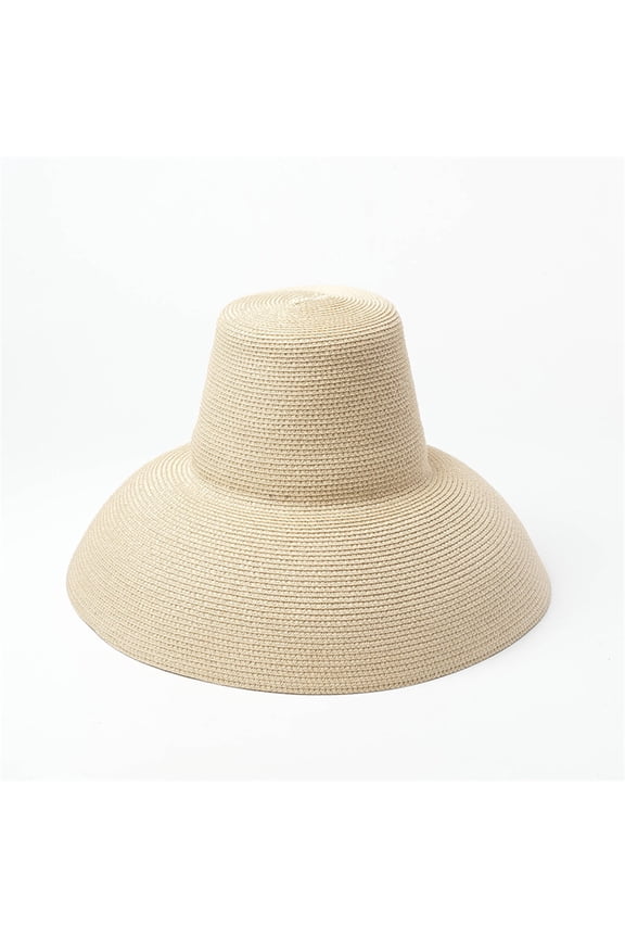 WCJM Under$ 10 Beige Baseball Caps Straw Muslim Hat Womens Wide Brim Sun Hat With Wind Lanyard Beach Summer Sun Straw Hats for Women