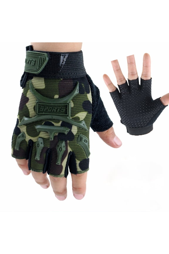 Under $ 5 Army Green Gloves Mittens Polyester Warm Hand Socks Children Sport Gloves for Training Gloves with Wrist Support for Fitness