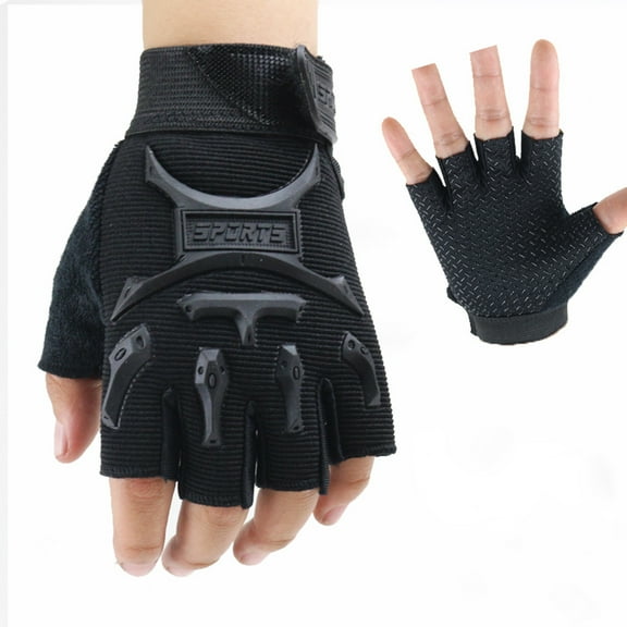 siminsem Under $ 5 Black Gloves Mittens Polyester Warm Hand Socks Children Sport Gloves For Training Gloves With Wrist Support For Fitness
