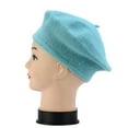 thumbnail image 1 of WCJM Under $ 5 Bu3 Berets Knitting Cotton Lady Beret Ladies Solid Color Imitation Beret Bud Hat Painter Hat, 1 of 3