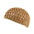 thumbnail image 1 of WCJM Under $ 5 D Berets Cotton Lady Beret Women's Handmade Hairnet Wig Cap Top Net Cap Solid Color Hair Care Cap Sleeping Cap, 1 of 3