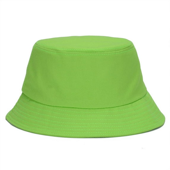WCJM Under $ 5 Green Bucket Hats Cotton Blend Polyester Fisherman's Hat Bucket Hat Cotton Fishing Brim Visor Men Sun Hunting Summer Camping Cap