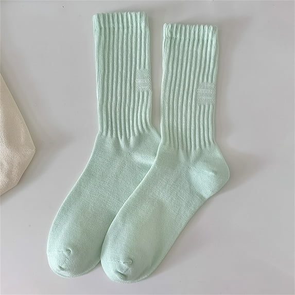 WCJM Under $ 5 Mint Green Socks Cotton Lady Short Socks Women Thin Cotton Socks Soft Cotton Bootie Socks Women Above Ankle Crew Socks