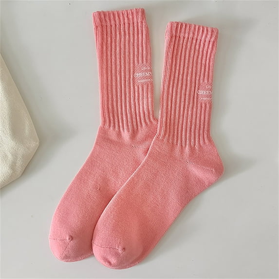 WCJM Under $ 5 Pink Socks Cotton Lady Short Socks Women Thin Cotton Socks Soft Cotton Bootie Socks Women Above Ankle Crew Socks