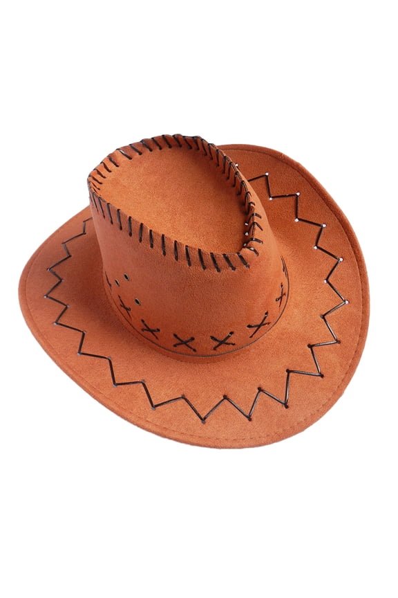 FemaleWomen Men Summer Western Cowboy Hat Shapeable Wide Brim Sun Hat YE2