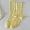 thumbnail image 1 of WCJM Under $ 5 Yellow Socks Cotton Lady Short Socks Women Thin Cotton Socks Soft Cotton Bootie Socks Women Above Ankle Crew Socks, 1 of 3