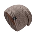 thumbnail image 1 of siminsem Unisex Soft Warm Cuffed Beanie Winter Knit Hat - Stretchy Double Layer Skull Cap for Men Women Ski Watch Cap Cold Weather Outdoor Snow Hiking One Size, Beige,One Size, 1 of 5