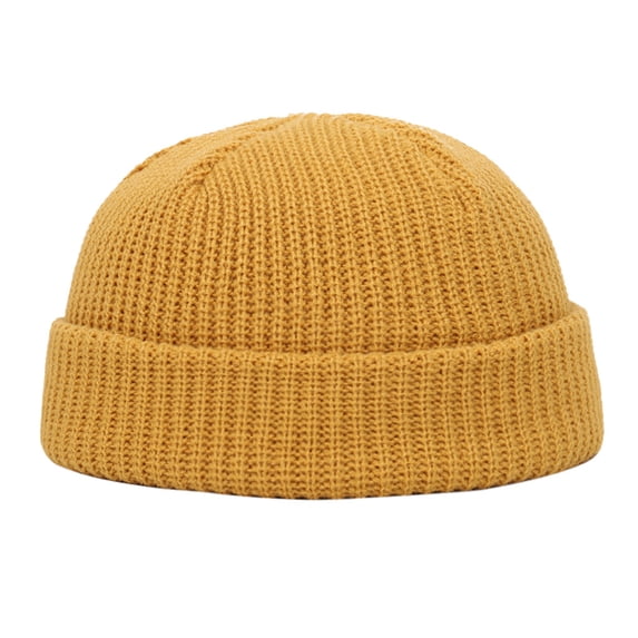 siminsem Winter Warm Wool Knit Beanie for Men Women Unisex Cuffed Ski Hat Soft Breathable Fleece Lined Casual Skull Cap Stretchy One Size Outdoor Sports Daily Wear, Brown,One Size
