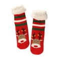 thumbnail image 1 of siminsem Women‘s Non-Slip Fuzzy Slipper Socks with Grippers Christmas Warm Cozy Fluffy House Socks one Size Soft Plush Winter Gift Stocking Stuffers for Her, Brown,One Size, 1 of 3
