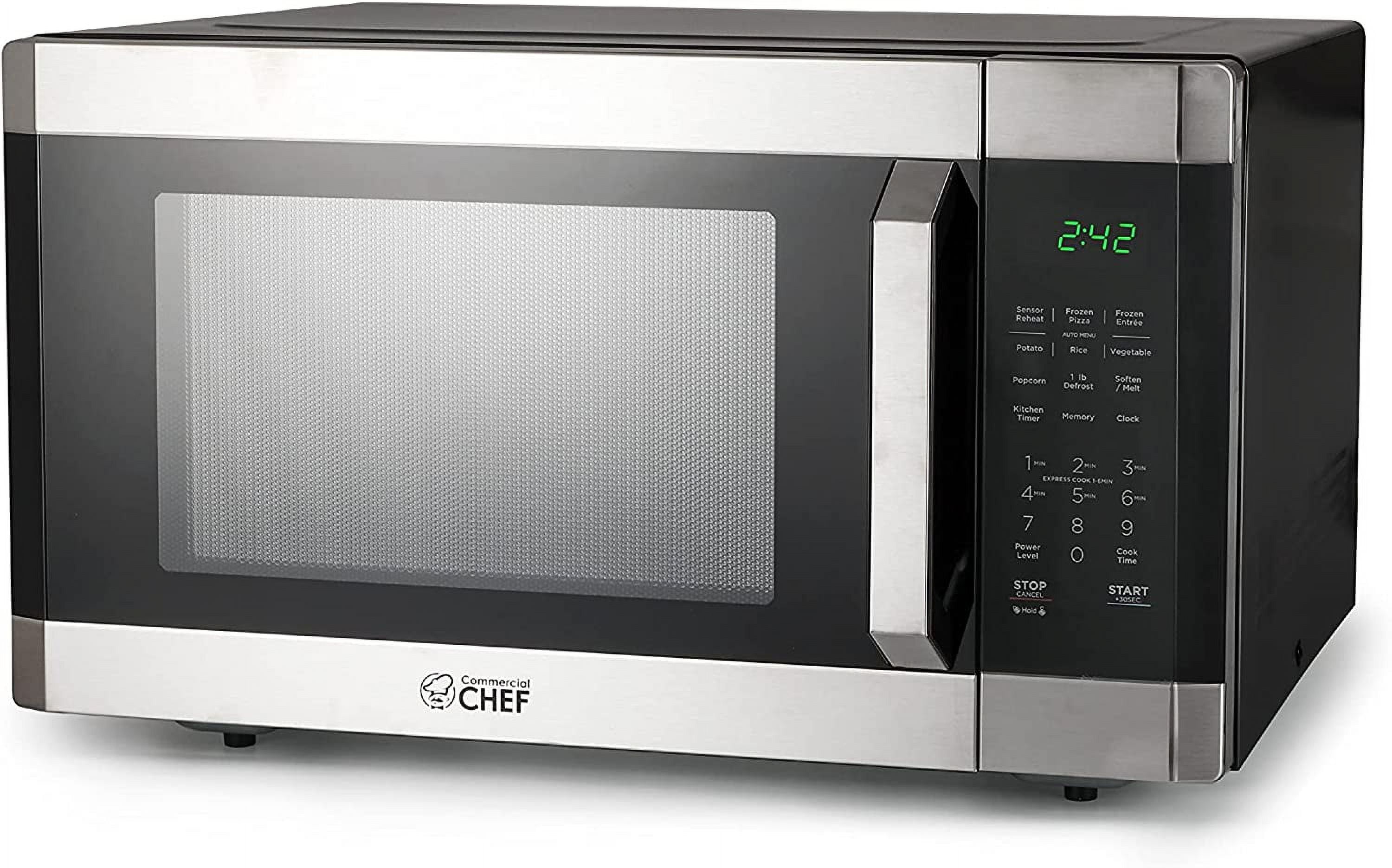 simple Commercial Chef Countertop Microwave 1.1 Cubic feet White