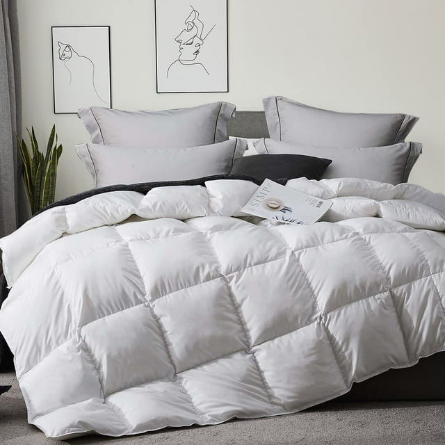 simple Dorrin Nessin All Season Pinch Pleated Feather Down King Size