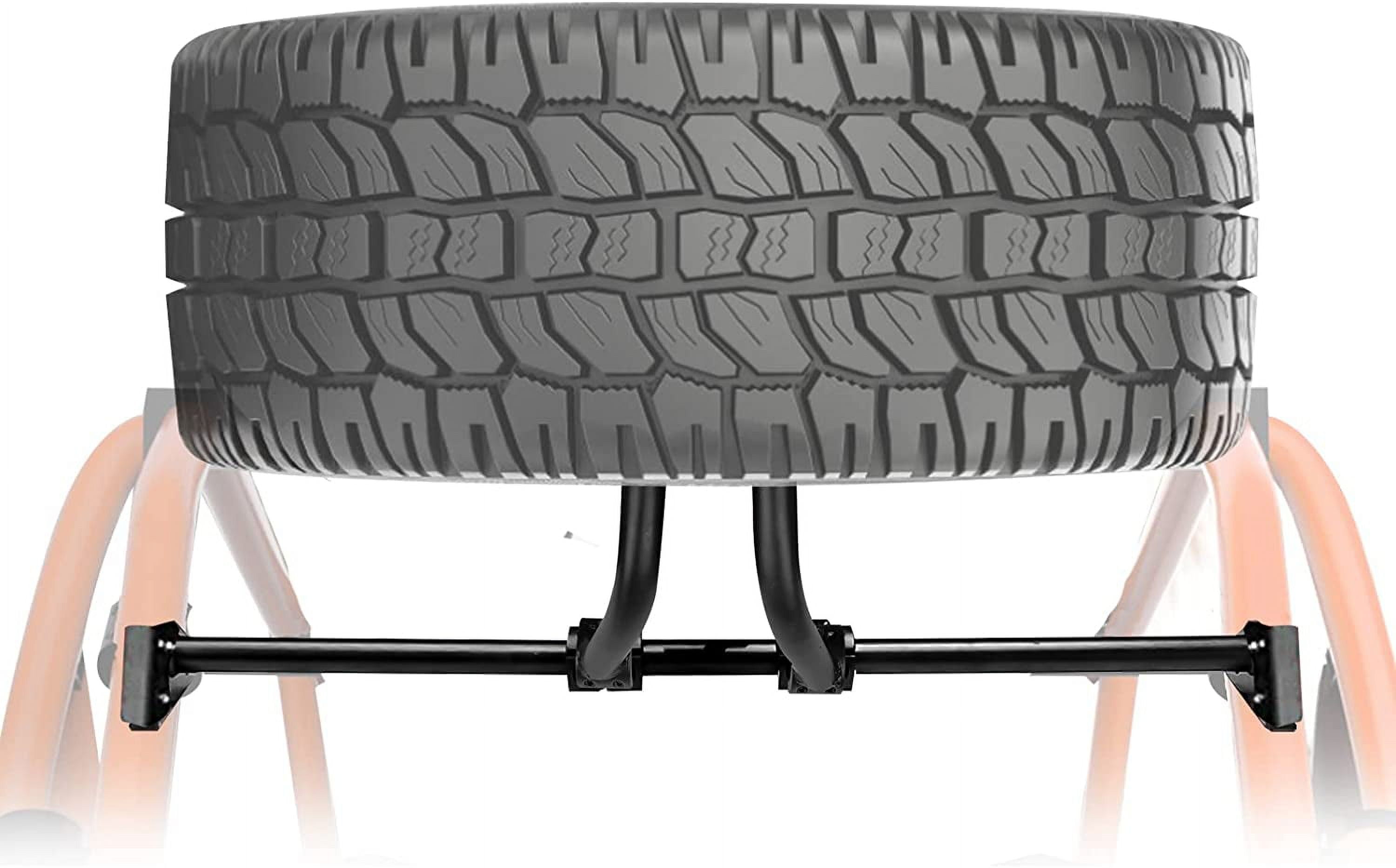 simple Heavy Duty Spare Tire Rack Mount Holder Compatible with 2014