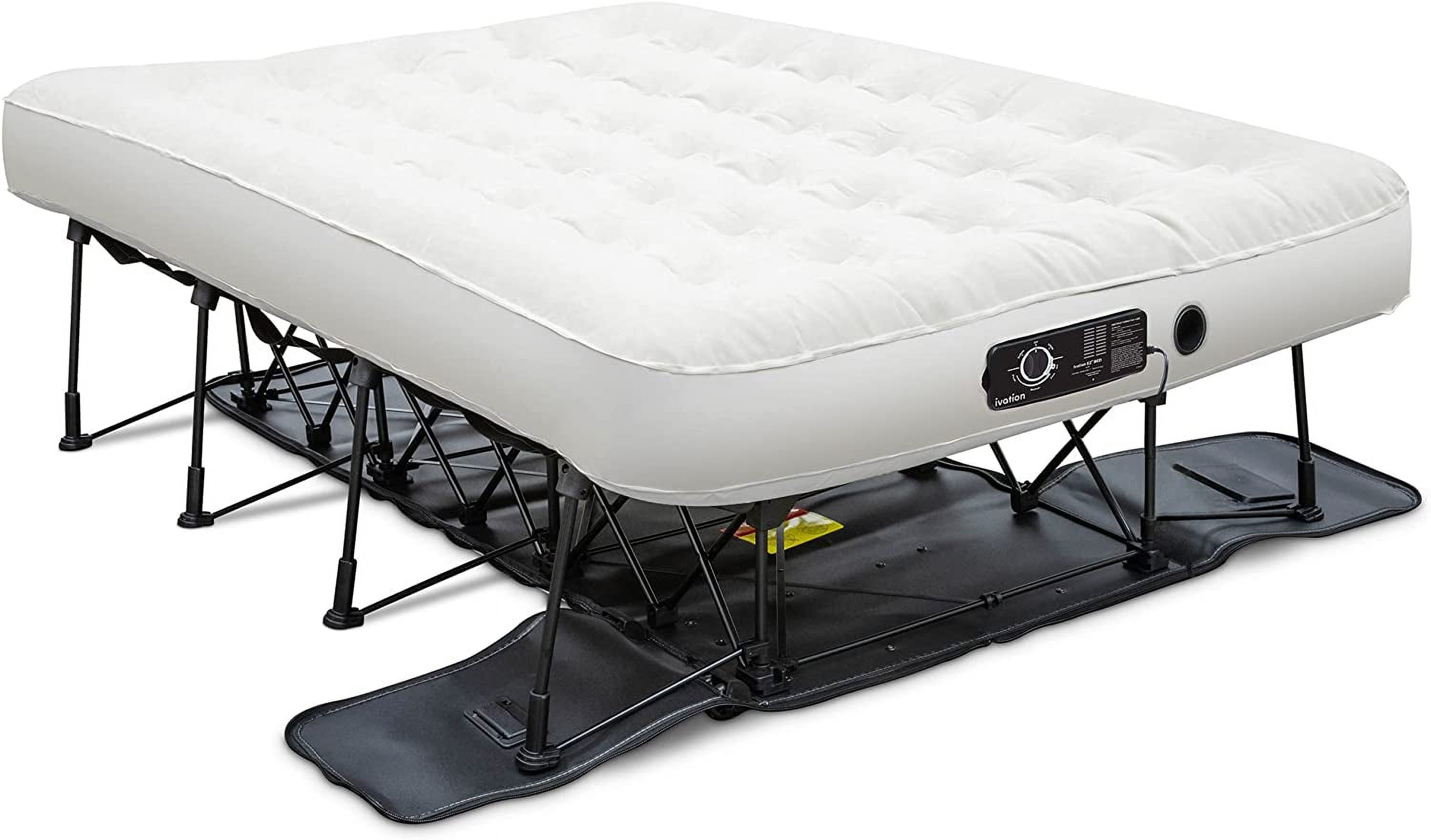 simple Ivation EZBed (Queen) Air Mattress with Deflate Defender